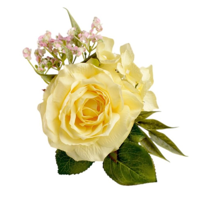 PICK ROSE E ORTENSIE GIALLO